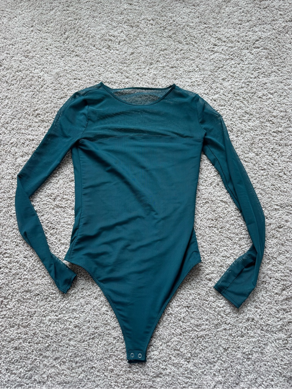 Abercrombie & Fitch Deep Teal Long Sleeve Top
